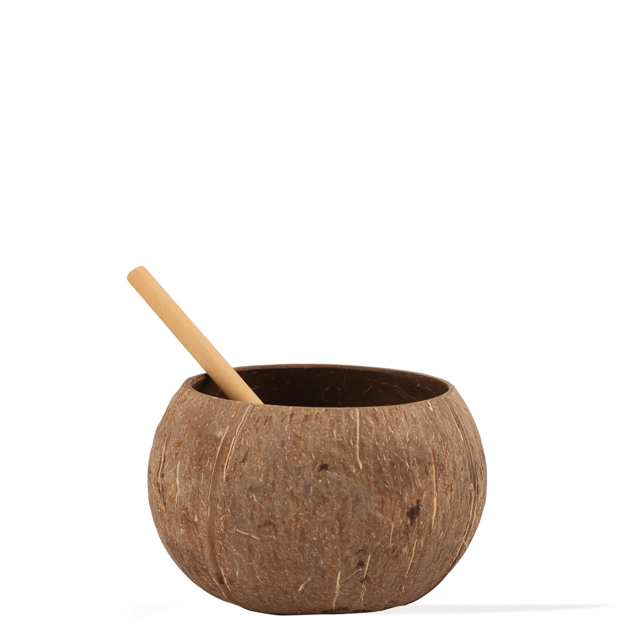 2'li Natural Coco Cup & Bambu Pipet Seti