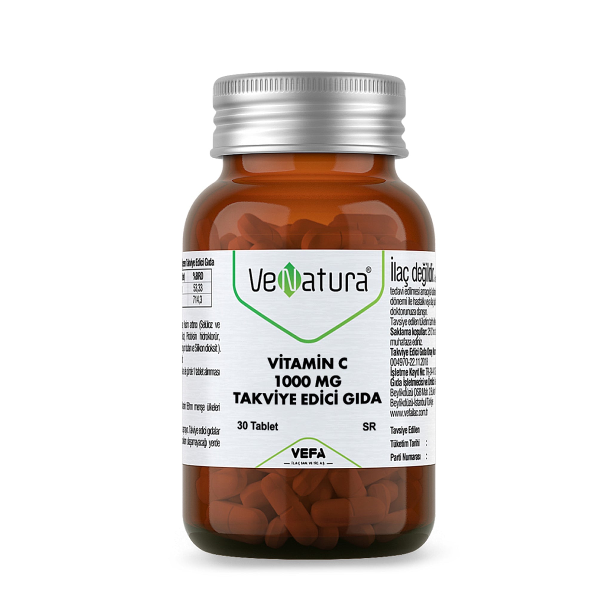 Vitamin C Takviye Edici Gıda - 1000 MG
