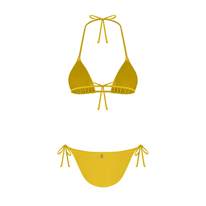 Isla Moss Yellow Bikini Üstü