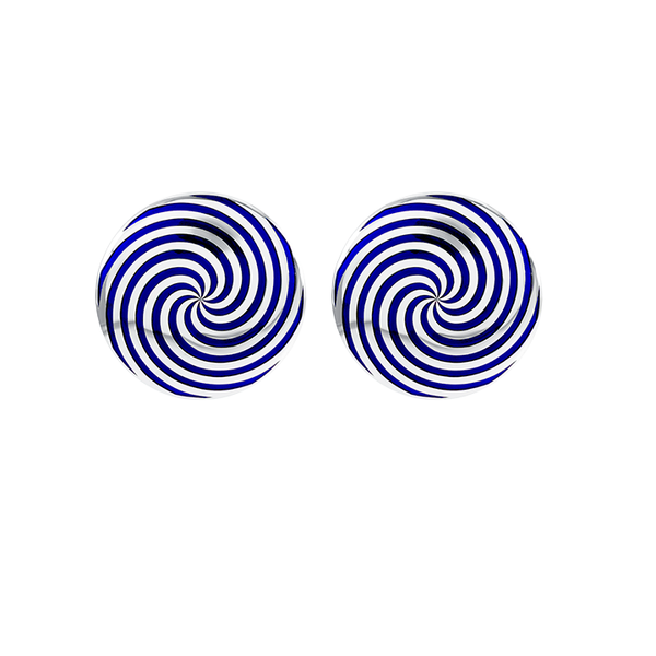 Hypnosis Gümüş Mavi Küpe