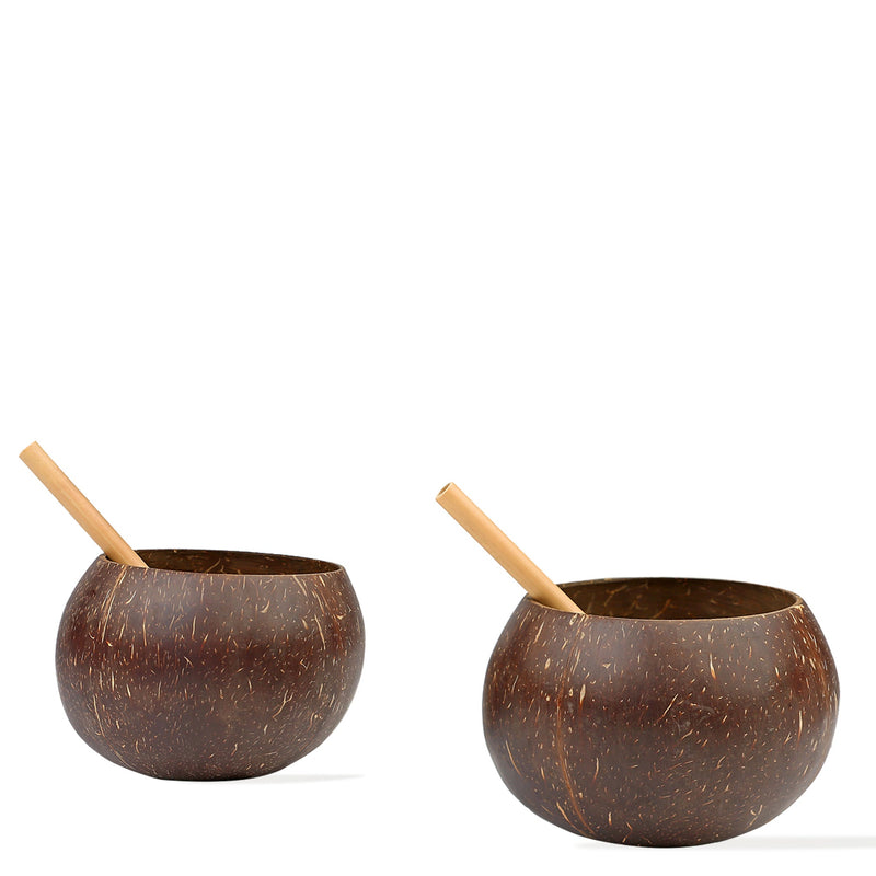 2'li Original Coco Cup & Bambu Pipet Seti