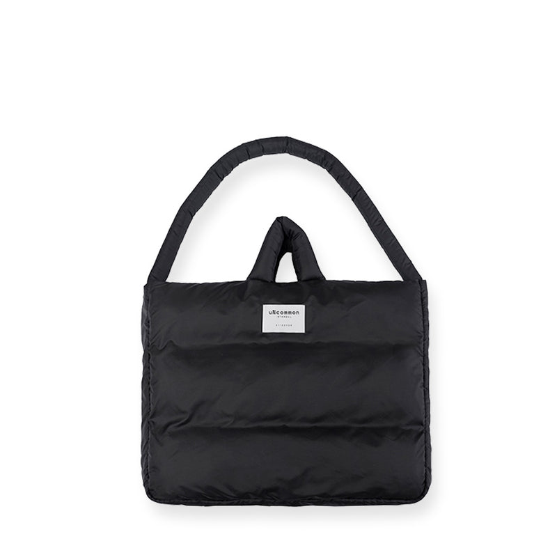 Siyah Puffy Tote Çanta